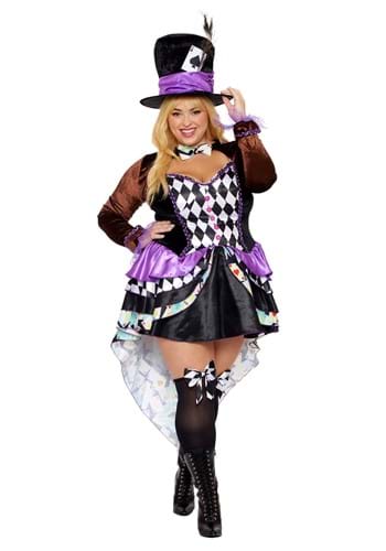 Womens Plus Size Raving Mad Costume