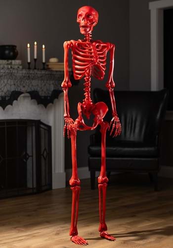 Crazy Bones Poseable Skeleton in Red