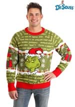 Youre a Mean One Mr Grinch Adult Sweater Alt 2