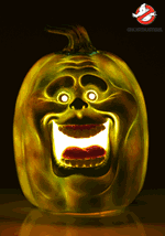 Ghostbusters Light Up Slimer Pumpkin Decoration Alt 1