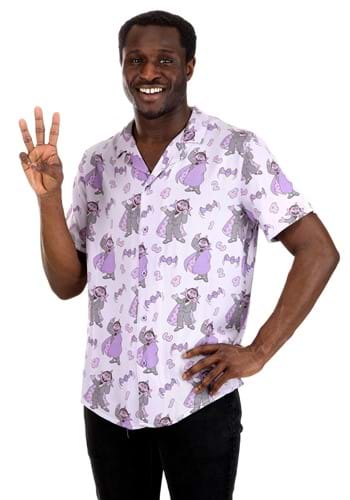 Cakeworthy Sesame Street The Count Button Up Adult Shirt