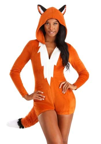 Womens Fierce Fox Costume Romper