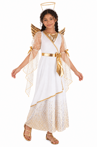 Golden Angel Costume Dress for Girls upd