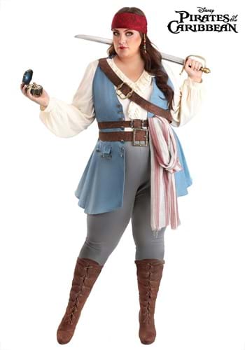 Plus Size Disney Pirates of the Caribbean Women's Jack Sparrow Costume