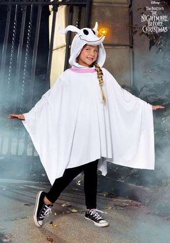 Nightmare Before Christmas Zero Costume Poncho Kid