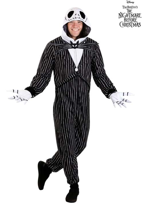 Disney Jack Skellington Onesie Costume for Adults