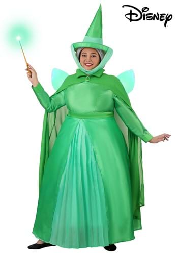 Plus Size Disney Sleeping Beauty Fauna Womens Costume