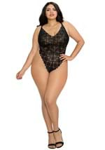 Womens Plus Size Lace Teddy Sheer Wraparound Skirt Alt 2