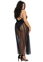 Womens Plus Size Lace Teddy Sheer Wraparound Skirt Alt 1