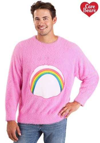 Care Bears Cheer Bear Belly Badge Adult Sweater Alt 1
