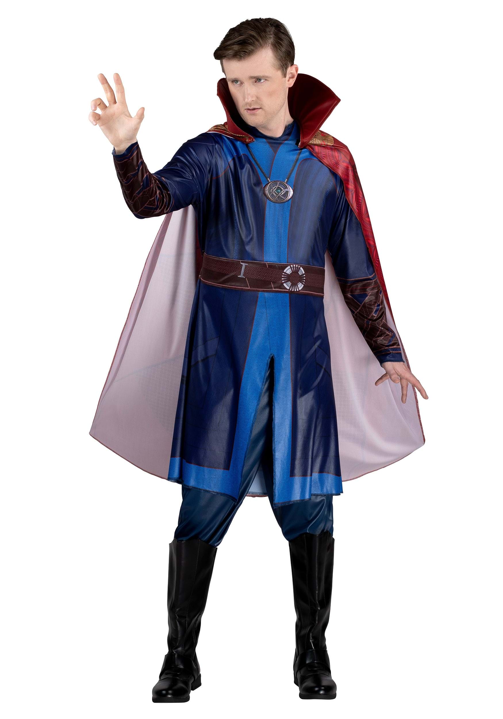 CostumeBuy Women's Dr Stephen Strange Cosplay Costume Halloween Superhero  Costume Battle Outfit with Cape Necklace Sexy Robe - AliExpress