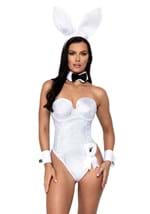 Playboy Women's White and Silver Rhinestone Bunny Costume