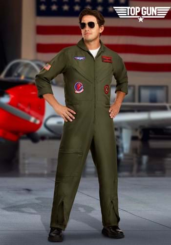 Top Gun Premium Flight Suit Costume for Men