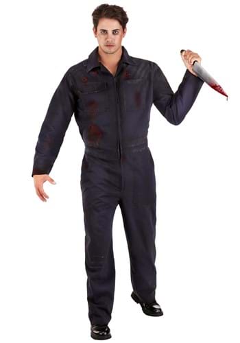 Adult Deluxe Blue Mechanic Coveralls Costume