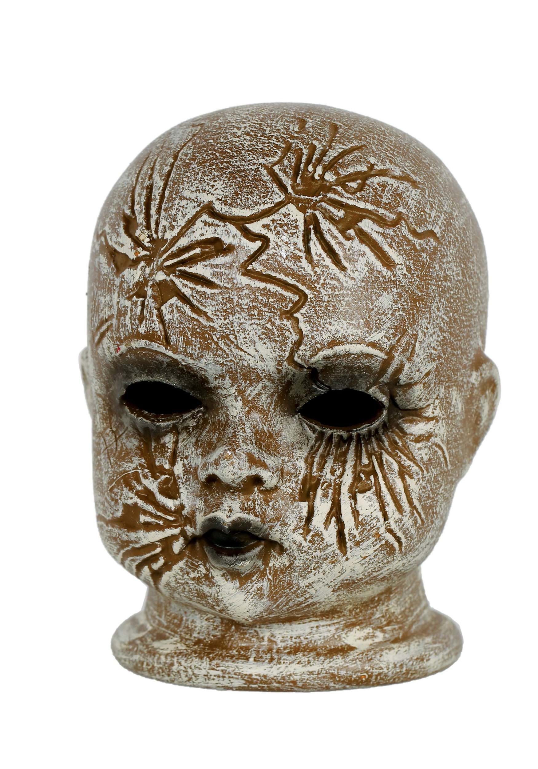 4.5 inch Cracked Doll Head, Size: Standard, Beige