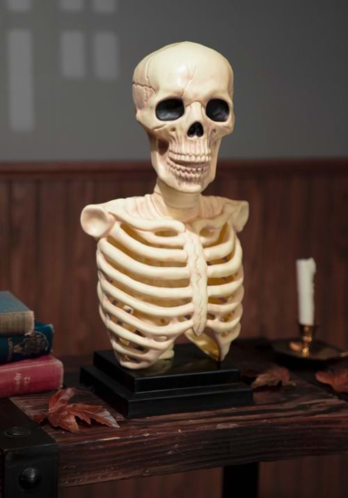 16 Inch Skeleton Bust Decoration with Light and Sound