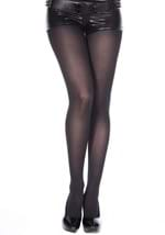 Womens Black Opaque Tights