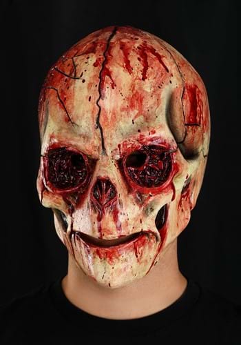 Adult Cracked Skull Latex Mask