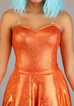 Women's Orange Iridescent Octopus Costume Alt 4