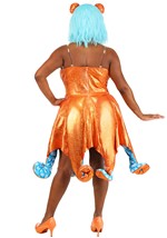 Women's Plus Orange Iridescent Octopus Costume Alt 5