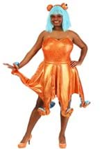 Plus Size Orange Iridescent Octopus Womens Costume