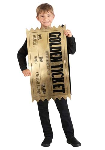 Winning Golden Ticket Costume for Kids
