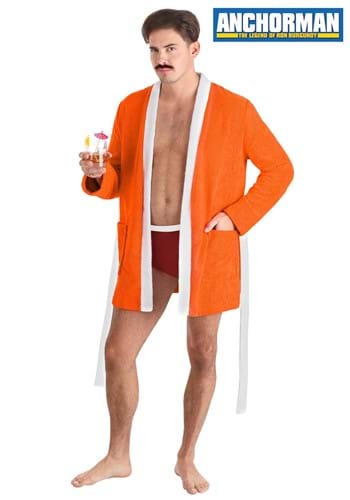 Mens Anchorman Pool Party Ron Burgundy Costume
