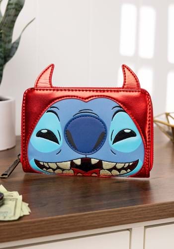 Loungefly Disney Stitch Devil Zip Around Wallet