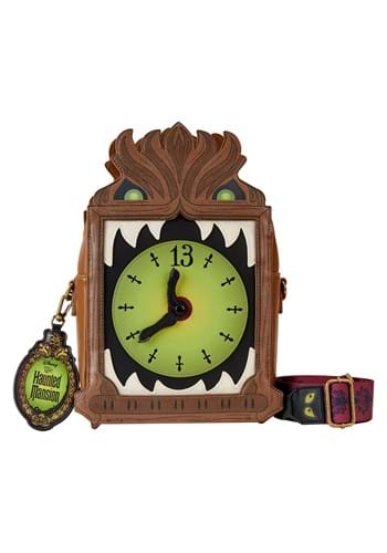 Disney Haunted Mansion Clock Loungefly Crossbody Bag