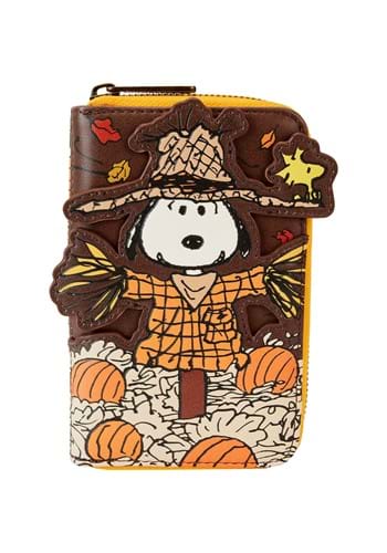 Peanuts Snoopy Scarecrow Loungefly Zip Wallet