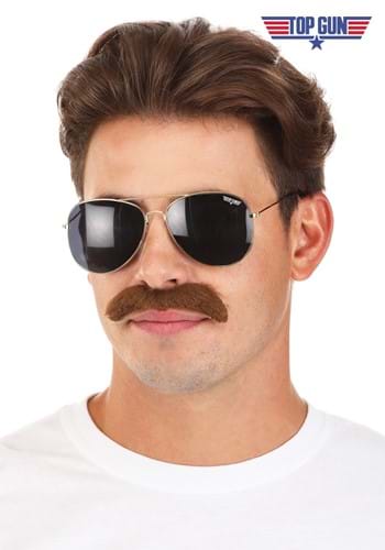 Top Gun Sunglasses Mustache Costume Kit