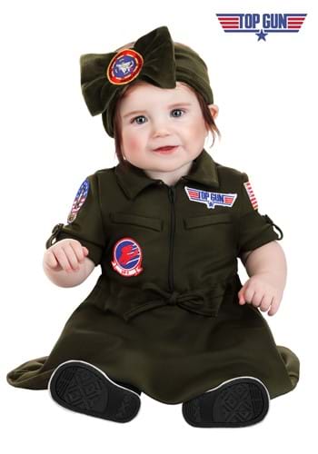 Infant Flight Suit Top Gun Costume Dress Alt 1