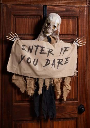 Hanging Mummy Enter If You Dare Banner Decoration