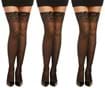 Black Lace Top Sheer Thigh High Multi Pack