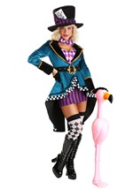 Women's Purple Panache Mad Hatter Costume Alt 2