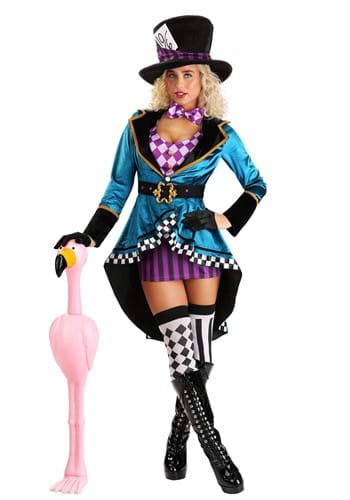 Purple Panache Mad Hatter Costume for Women