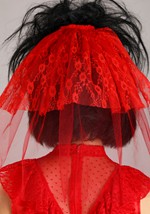 Adult Ghostly Red Wedding Dress Costume Alt 6