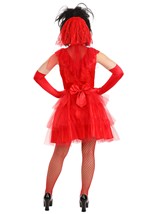 Adult Ghostly Red Wedding Dress Costume Alt 10