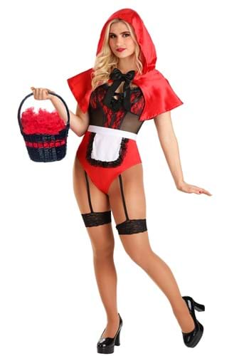 Womens Sexy Little Red Romper Costume