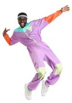 Mens 80s Purple Tracksuit Costume Alt 1