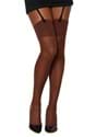 Espresso Sheer Solid Top Thigh High Stockings