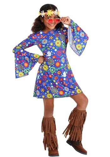 Flower Power Hippie Girls Costume Dress