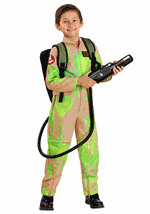 Slime Covered Kids Ghostbusters Costume Alt 1