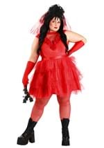 Womens Plus Size Ghostly Red Wedding Dress Costume Alt 1