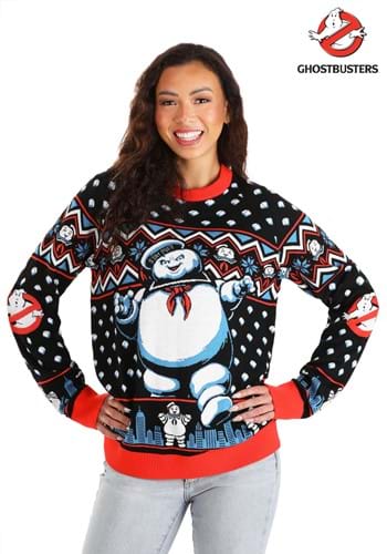 Ghostbusters Stay Puft Marshmallow Man Adult Sweater