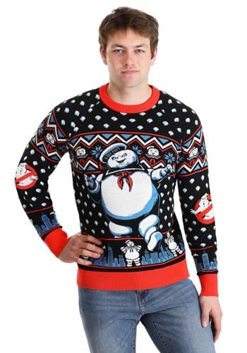 Ghostbusters Stay Puft Marshmallow Man Adult Sweater Alt 2