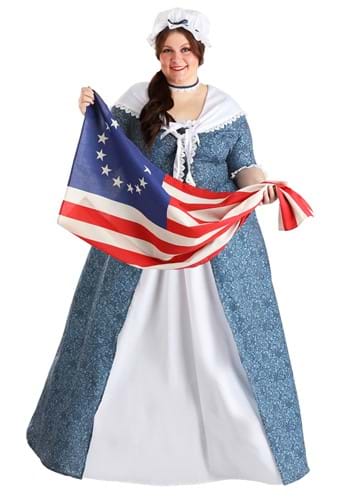 Plus Size Exclusive Womens Betsy Ross Costume