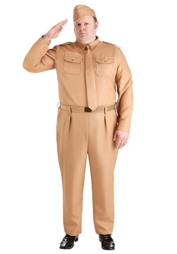 Plus Size WW2 Army Mens Costume