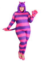 Plus Size Women's Sexy Cheshire Cat Bodysuit Alt 3