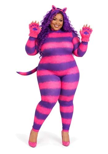 Plus Size Sexy Cheshire Cat Bodysuit Women's Costume upd